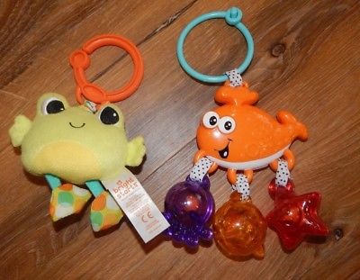 INFANTINO AND BRIGHT STARTS CAR SEAT TOYS---PULL DOWN-- #2--EXCELLENT