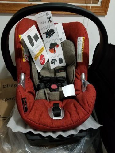 Cybex Aton Q Platinum Infant Baby Car Seat & Base w/ Load Leg Autumn Gold 2016
