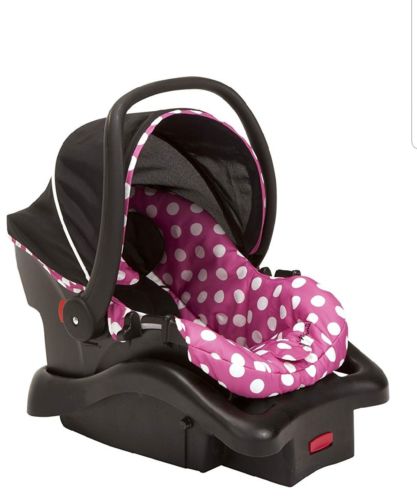 light n comfy luxe infant car seat, minnie dot