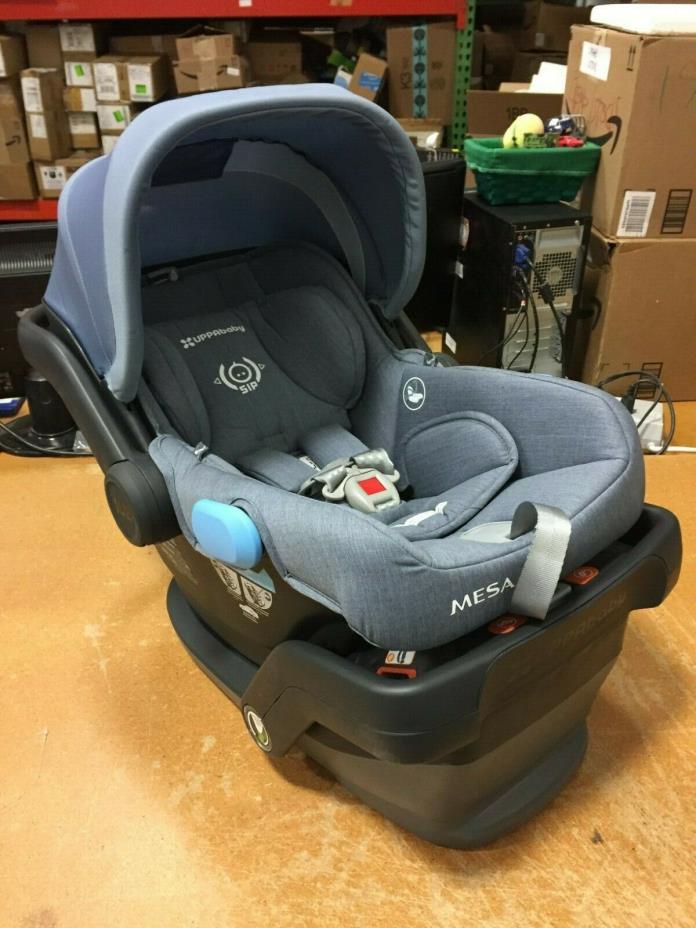 UPPAbaby MESA Infant Baby Car Seat with Base in Henry Blue Marl