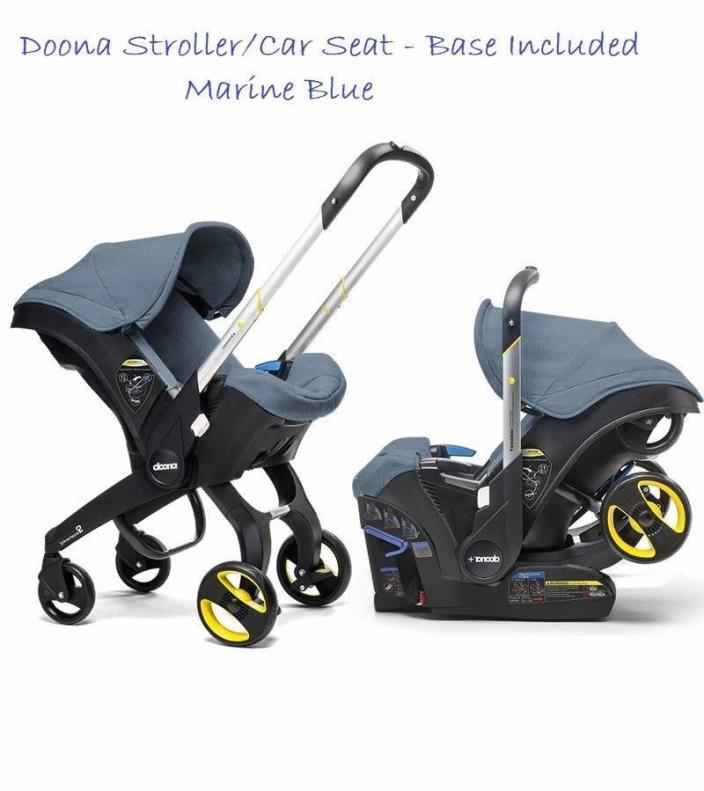 Doona Infant Stroller Pram Car Seat & Latch Base – BEAUTIFUL BLUE