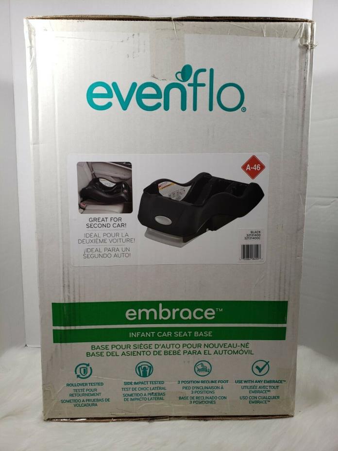 Evenflo Embrace Infant Car Seat Base Black New in Box