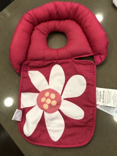 Boppy Baby Girls Pink Flower Noggin Nest Head Support Pillow Cradle Travel