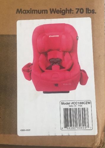 Maxi-Cosi Vello 70 Convertible Car Seat Pink W/ Accessory Pack Included