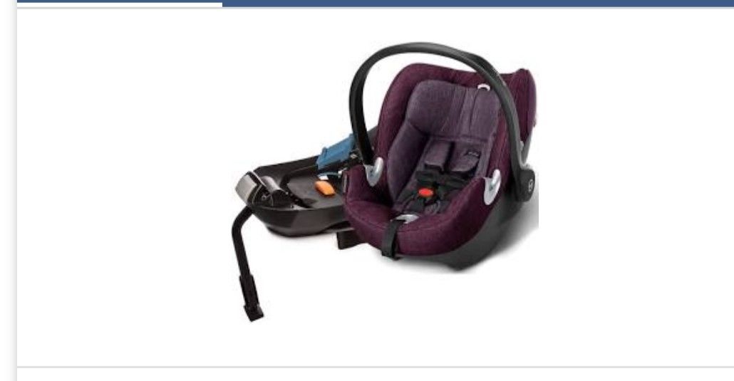 CYBEX ATON Q PLUS INFANT CAR SEAT AND BASE GRAPE JUICE NEW IN BOX FREE SHIPPING