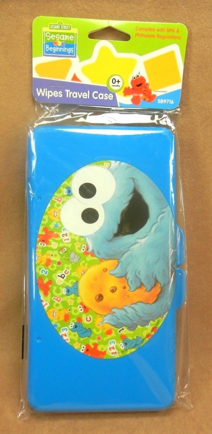 Sesame Street Beginnings Cookie Monster Wipes Travel Case