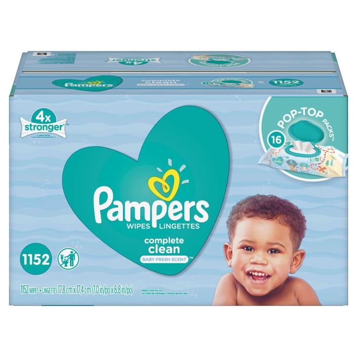 Pampers Scented Baby Wipes, Complete Clean (1152 ct.)