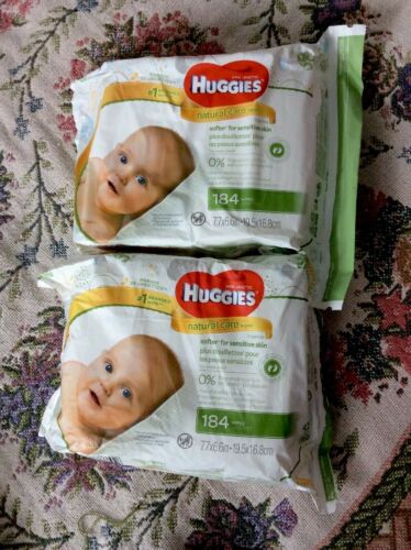 HUGGIES Natural Care Baby ??Wipes, Lot Of 2  184 Wipes Each