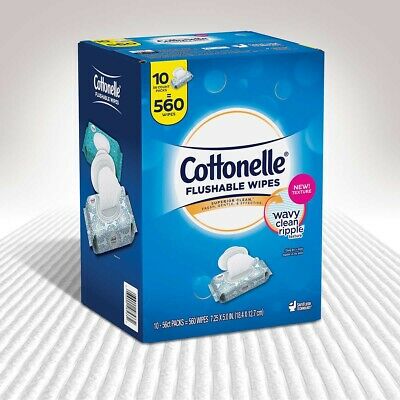 Cottonelle Fresh Care Flushable Wipes, 560 Wipes