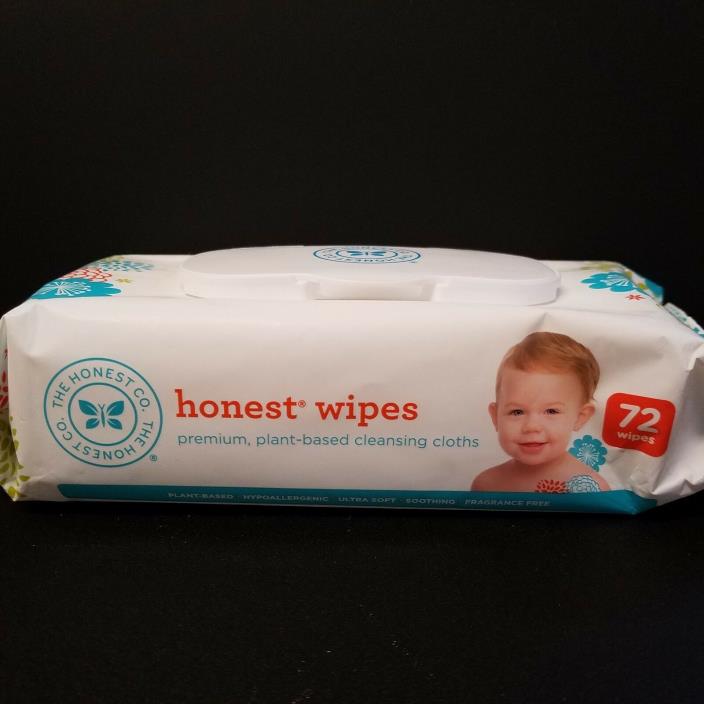 Honest Wipes Premium Plant Based Cleansing Clothes 72 count (CL1406)