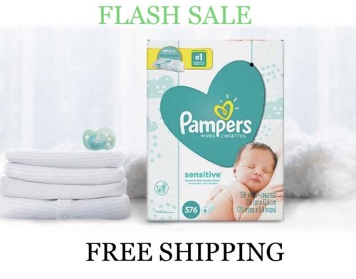576 Ph Balancing Water Based Sensitive Baby Wipes 9 Refill Packs Hypoallergenic