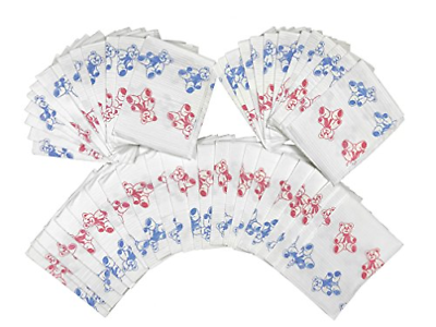 50 Count - Teddy Bear Baby Public Changing Table Liners - 13 in. X 19 in.