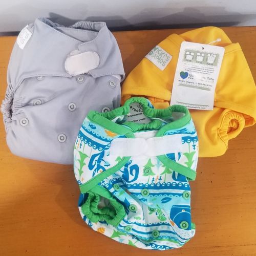 Bundle/Lot Of One Size Cloth Diapers Nickys Diapers Rumarooz 3 Covers 1...