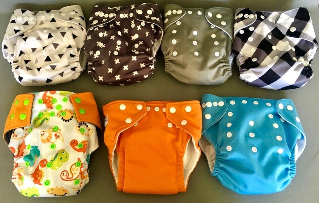 7 Noras Nursery FuzziBunz Happy Flute Cloth Diapers Liners