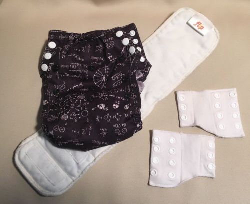 FLIP Albert Adjustable Size TRAINING Cloth DIAPER ~Cotton Babies Einstein Genius