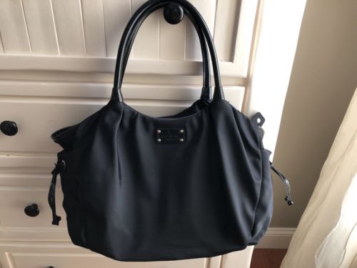 kate spade diaper bag black