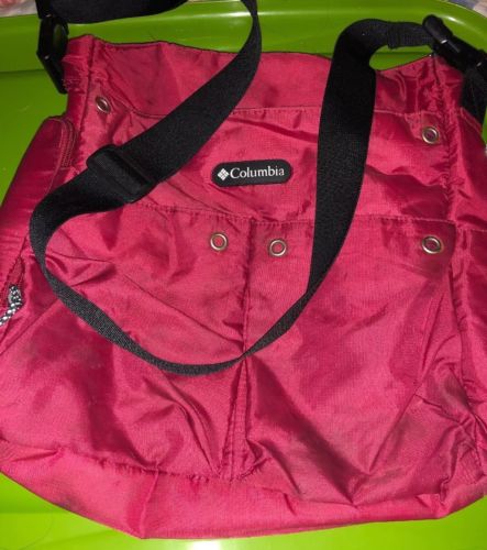 Columbia Diaper Bag Large Red Insulated Pockets Tons Of Compartments.Nice Shape