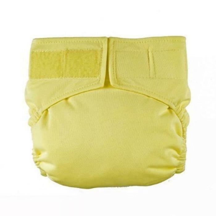 Mommy's Touch Butter Velcro Easy Clean One Size Pocket Cloth Diaper - Yellow