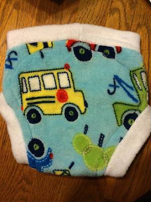 Fleece soaker diaper cover overnight cloth diaper shortie Automobiles Blue