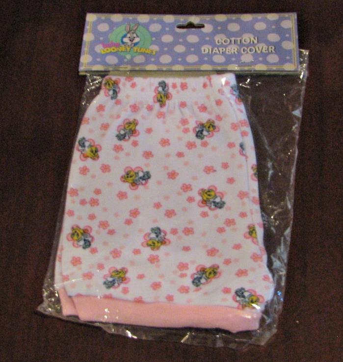 baby Looney Tunes Tweety & Sylvester Pink  Diaper Cover NEW! SEALED!