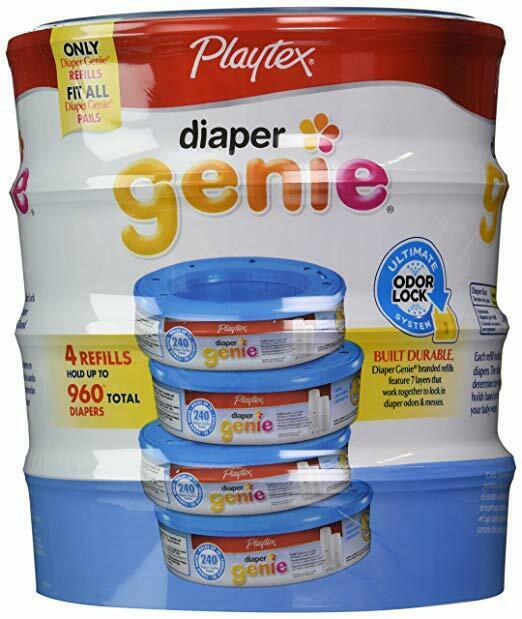 Playtex Diaper Genie Disposal System Refills, 960 count, 4 Pack Brand New
