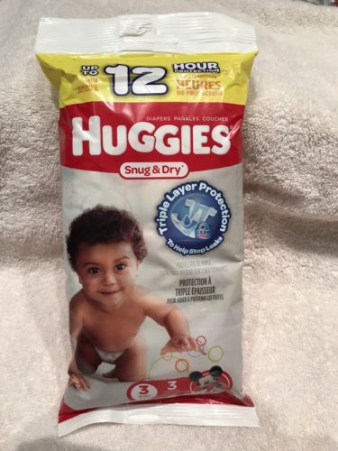 Huggies Snug and Dry (Set of 3) Baby Diapers - Size 3 (16-28 lbs)