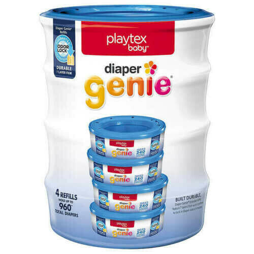 Playtex Baby Diaper Genie Refills, Holds up to 960 Total Diapers - 4 Refills