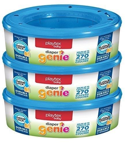 3 Pack Playtex Baby DIAPER GENIE Refills 270 Count Each