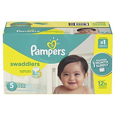 Pampers Disposable Diapers Swaddlers Size 5, 132 Count