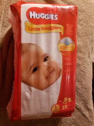HUGGIES Little Snugglers Diapers, Size 1 ( 7 Packs) 35 Diapers Each Pack