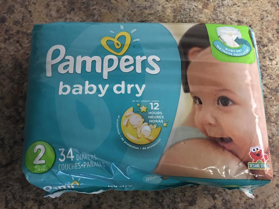 Pampers Baby Dry Diapers - size 2 - 136 total