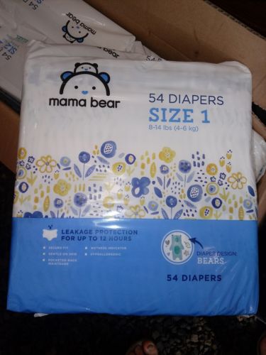 Mama Bear Diapers sold by Amazon..216 (4 packs of 54)