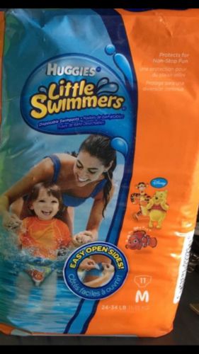 New Medium (24-34 lbs) 11 count Finding Nemo Little Swimmers by Huggies
