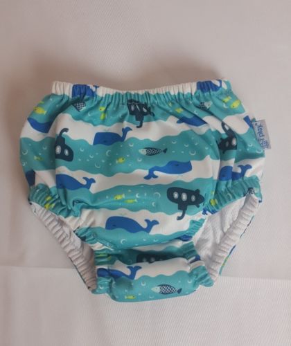 iPlay Swim Diaper Infants Size 12 Months Ocean Blue Green White