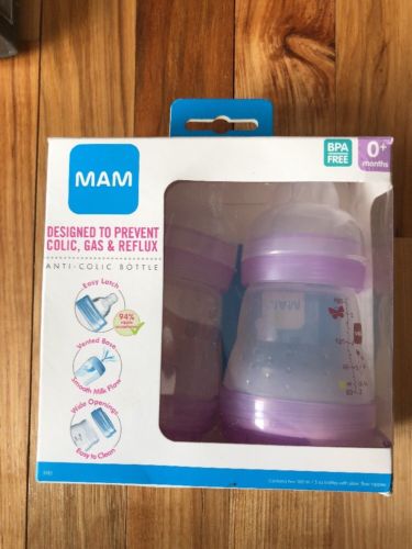 MAM Anti-Colic Bottle 0+ Months - 2 CT