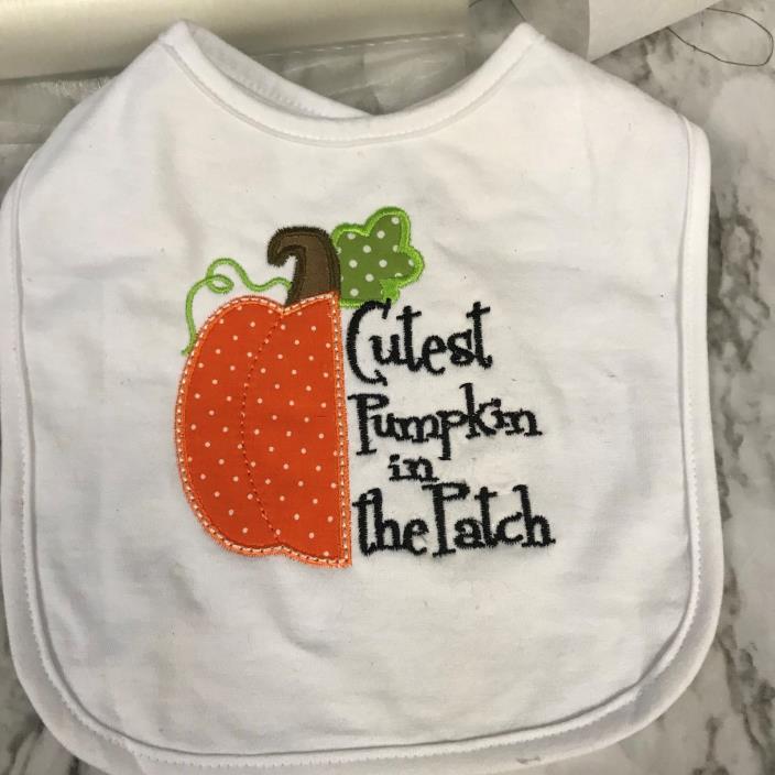 Cutest Pumpkin In The Patch Baby Bib