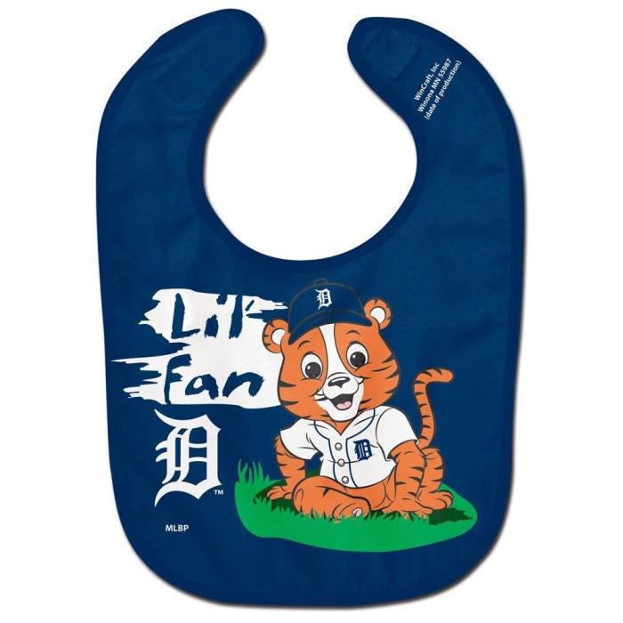 Detroit Tigers Littlest Fan All Pro Polyester Baby Bib MLB NWT
