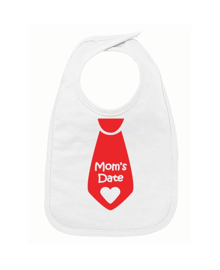 Valentine Mom's Date Bib for Baby Boy