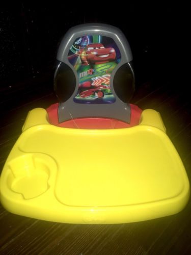 Baby Booster High Chair Feeding Seat Toddler Disney Pixar Cars Folding Storage