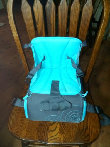 Munchkin BRICA GoBoost Travel Booster Baby Seat / MK0017 - Grey/Teal