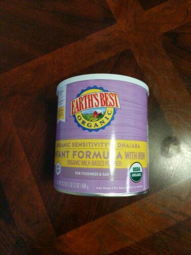 Earths Best Organic Sensitivity Infant Formula with Iron 23.2 OZ NEW Dec 2020