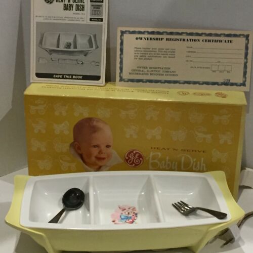 GE Heat N Serve Baby Dish Tested Vintage 1960's