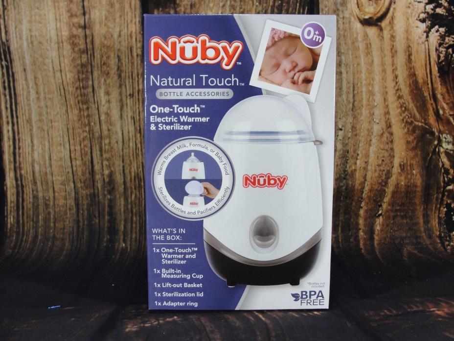 NUBY Natural Touch One Touch Electric Warmer & Sterilizer for Babies Bottle