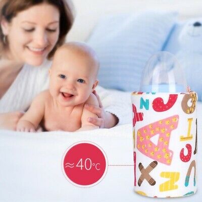 Baby Kids Feeding Bottle Warmer USB Portable Milk Temperature Insulation Bag USA