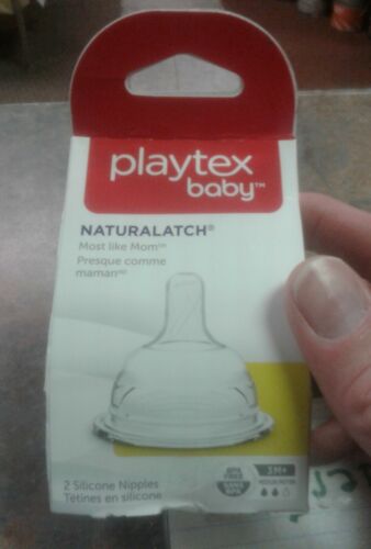 Playtex Baby NaturaLatch Silicone Nipple, Fast Flow 2 ea