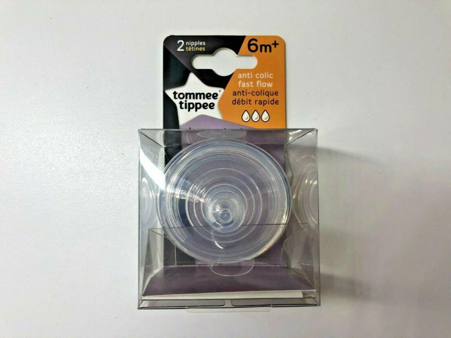 Tommee Tippee 6m+ 2 nipples Anti Colic fast flow
