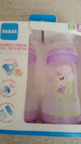 MAM AntiColic Medium Flow 2 Bottle Set Two Months