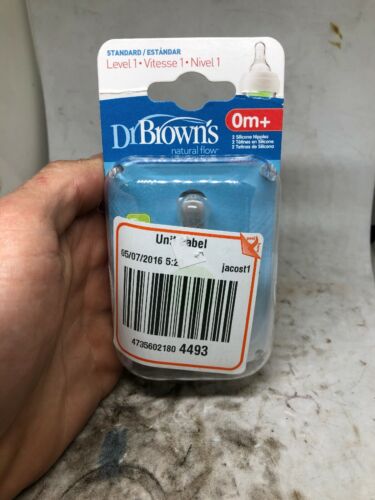 Dr Brown's Natural Flow Silicone Nipples - Level 1 0m+, 2 CT B10