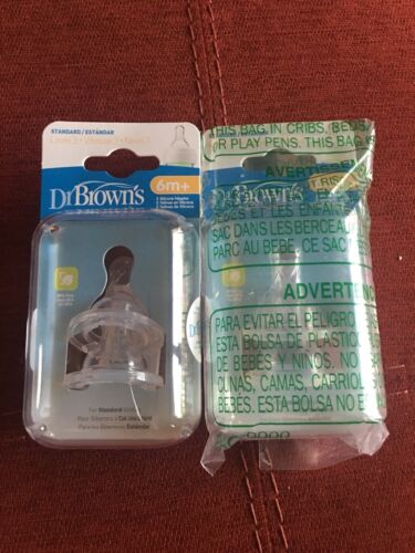 Dr. Brown's Original Nipple, Level 3 6+ Months 2 Packs Of 2, 4 Total Nipples