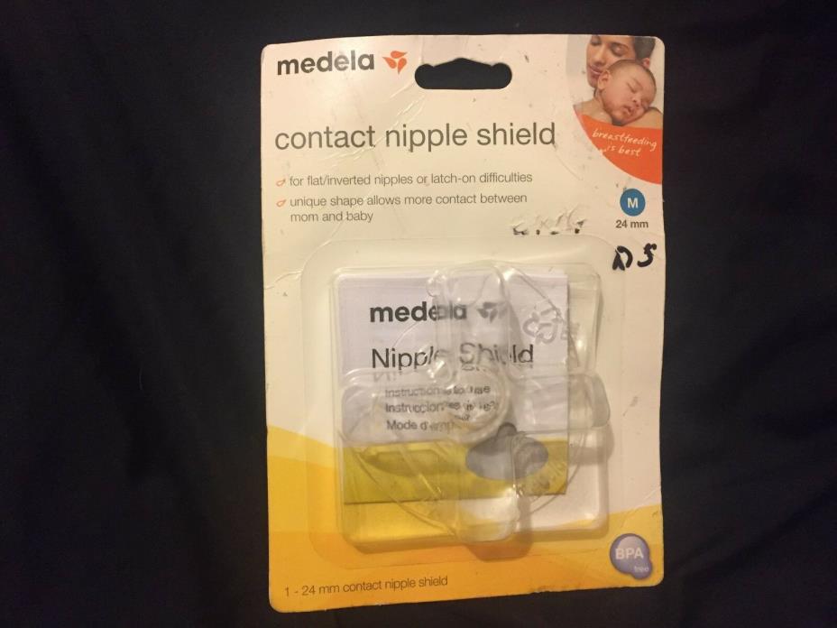 Medela Contact Nipple Shield M 24mm  (1) In Package BPA Free **FREE SHIPPING!!